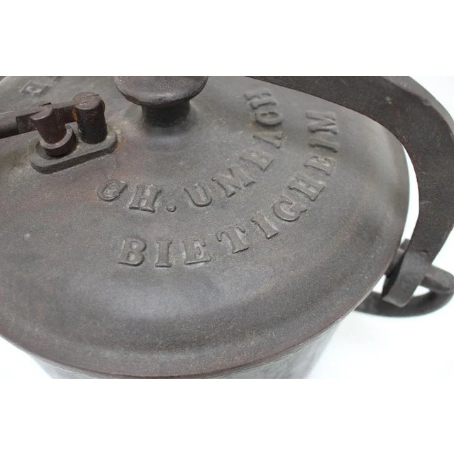 Pressure Cast Iron Pot, 1910s For Sale - Image 3 of 10