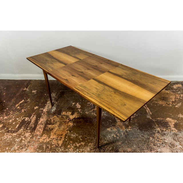 1960s Mid-Century Extendable Dining Table in Walnut from BFM, Poland, 1960s For Sale - Image 5 of 14