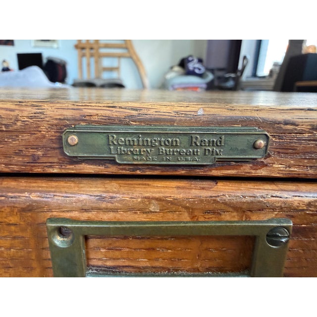 Moving. Act fast. Rare Remington Rand 30 drawer card catalogue. Oak. Beautiful rear quarter panels. This price is well...