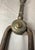Antique 18th Century Wrought Iron Turned Brass English Fireplace Tongs Tool 5 For Sale - Image 9 of 10