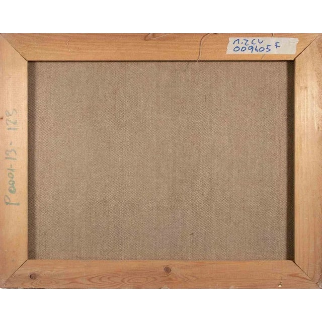 1970s Franco Marzilli, Seaview, Oil Painting, 1970s For Sale - Image 5 of 6