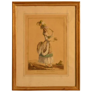 18th Century Framed Fashion Engraving