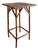 Antique English Tortoiseshell Bamboo Tall Side Table or Plant Stand, Circa 1900 For Sale