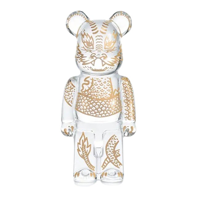 Baccarat Be@rbrick Dragon Limited Edition Crystal Sculpture, New in Box For Sale