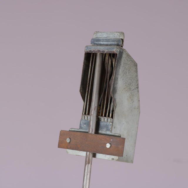 Vintage Belgian Brutalist Floor Lamp in Stone and Metal by Gerard Kuijpers, 1990s For Sale - Image 4 of 15
