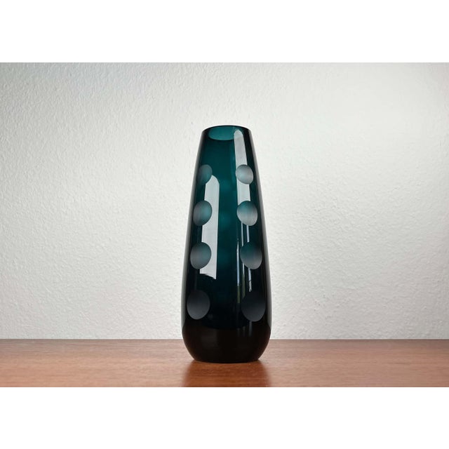 Mid-Century German Glass Vase from Karl Friedrich Glas, 1960s For Sale - Image 17 of 17