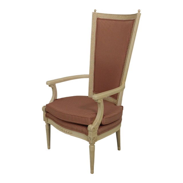 French Neapolitan High Back Decorator Armchair For Sale