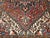 Vintage Heriz Rug, Hand-Knotted Wool, Geometric Medallion Pattern, Red & Navy, 5x7 For Sale - Image 11 of 15