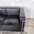 Mid-Century Black Leather and Chrome Two Seater Sofa by Le Corbusier For Sale - Image 5 of 10