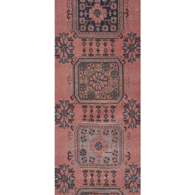 1960s 1960s Turkish Hand Knotted Vintage Long Runner Rug - Stair Carpet 2'6'' X 21'9'' For Sale - Image 5 of 10
