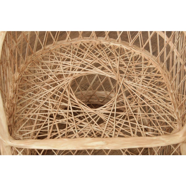 Beige Russell Woodard Mid Century Modern Spun Fiberglass Armchairs - A Pair For Sale - Image 8 of 13