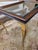 Hollywood Regency Late 20th Century Brandt Brass Leg End Side Coffee Table For Sale - Image 3 of 7