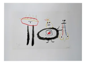Joan Miro, Ubu's Childhood, Lithograph, 1975