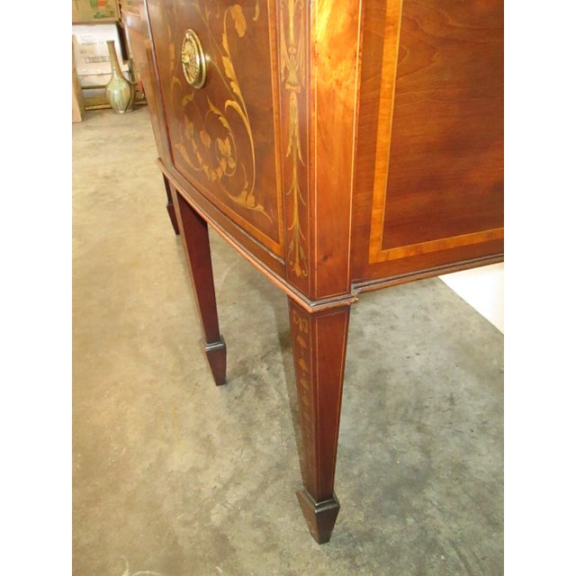 Burnt Umber Mahogany English Adams Style Sideboard For Sale - Image 8 of 13