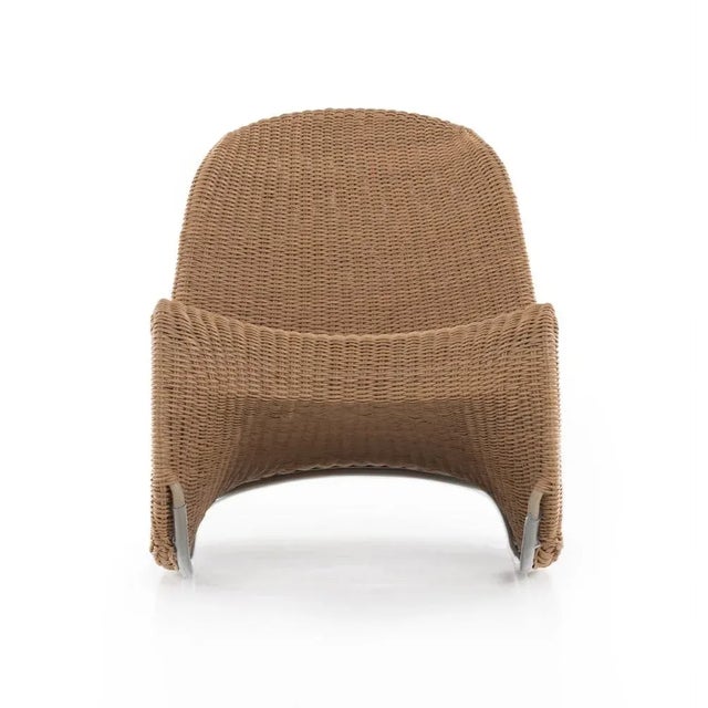 Plastic Four Hands Portia Outdoor Rocking Chair, Natural For Sale - Image 7 of 13