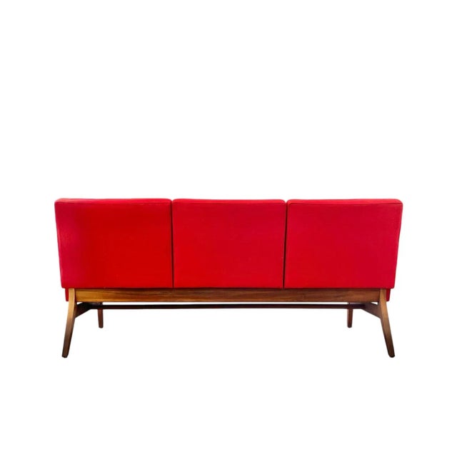 1960s 1960s Danish Modern Teak Armless Sofa For Sale - Image 5 of 9