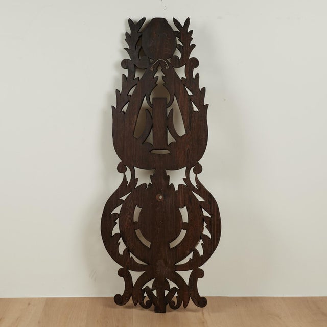 Antique English Carved Wood and Tusk Wall Barometer For Sale - Image 9 of 10
