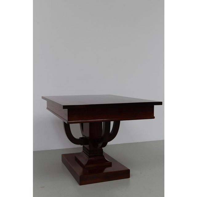 Wood Danish Art Deco Mahogany Center Table, 1920s For Sale - Image 7 of 18
