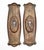 Vintage Traditional style recessed pocket door plates made of brass with keyholes. The original mounting screws are not...