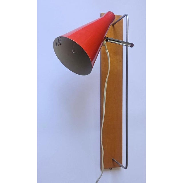 Metal Mid-Century Wall Lamp in style of Stilnovo from Lidokov, 1960s For Sale - Image 7 of 16