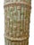 Bunny Williams Home Mid 20th Century Hollywood Regency Majolica Faux Bamboo Umbrella Stand or Floor Vase, Palm Beach Style, 18" For Sale - Image 4 of 9