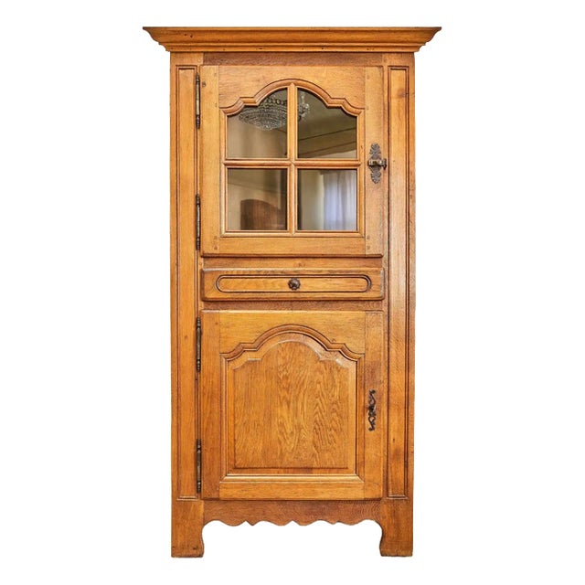 Small Corner Cabinet in Oak, 1800s For Sale