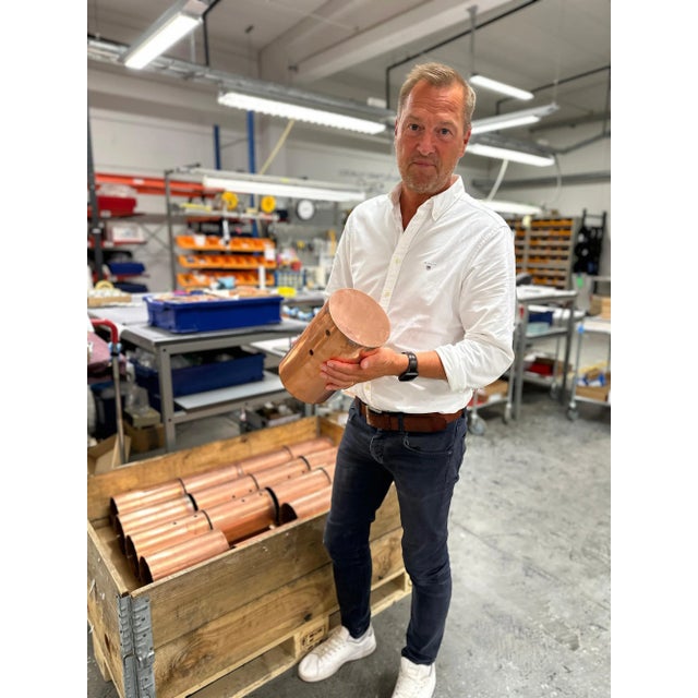 Hans-Agne Jakobsson C 627/110 'Rulle' Raw Brass Outdoor Sconces - a Pair For Sale - Image 11 of 12