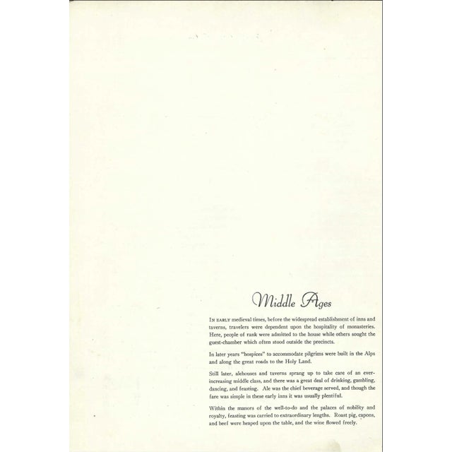 Mid-Century Modern 1948 Barbizon Plaza Hotel Restaurant Menu, Pub Interior Scene For Sale - Image 3 of 3