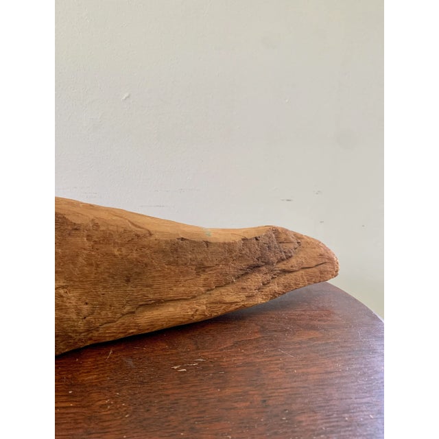 Hand-Carved Driftwood Whale Sculpture for a Collected Coastal Interior For Sale - Image 10 of 11