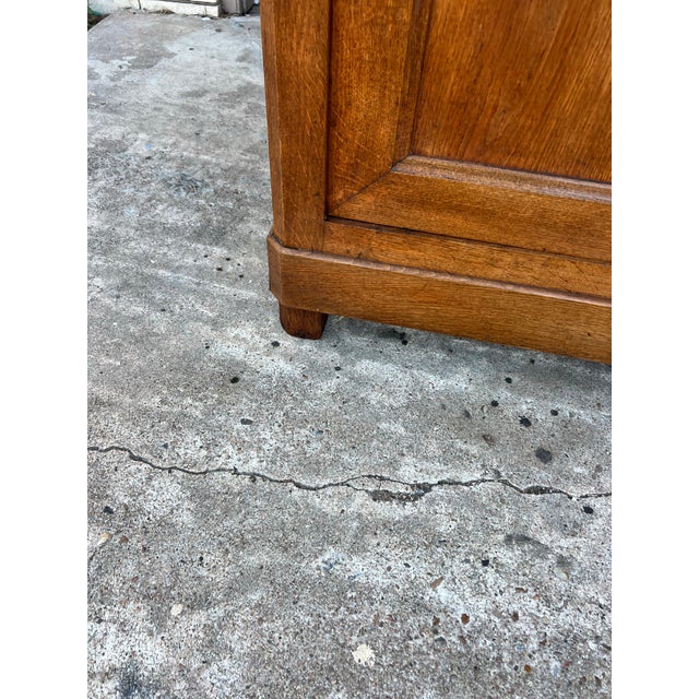Wood French 19th Century Louis Philippe Solid Oak Two Door Buffet For Sale - Image 7 of 12