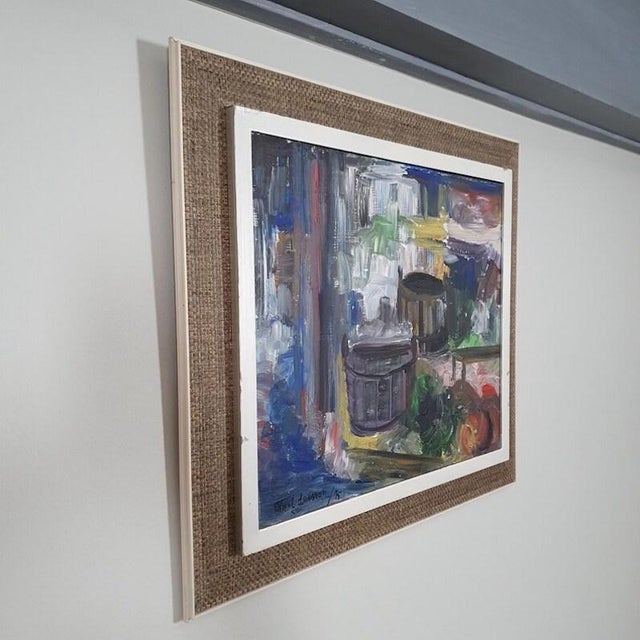 Karl Larsson, Abstract Still Life, 1975, Oil on Panel For Sale - Image 7 of 18