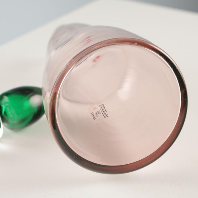 Murano Glass Bottle by Carlo Moretti For Sale - Image 5 of 7