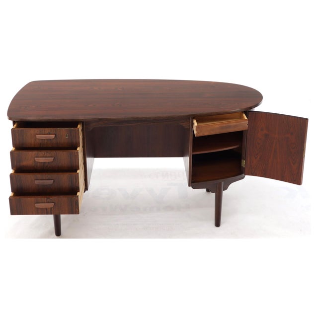 Midcentury Rosewood Desk Plus Bookcases by Kai Kristiansen, 1950s, Made in Denmark For Sale - Image 15 of 15