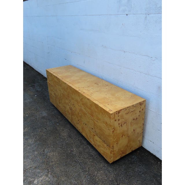 Mid Century Modern Hollywood Regency Burlwood Dresser 6383 For Sale In Miami - Image 6 of 18