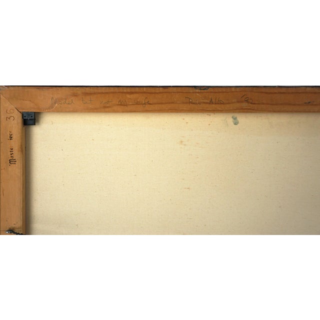 "The Model That Is Not My Wife" Vintage Bay Area Figurative For Sale In Monterey, CA - Image 6 of 7