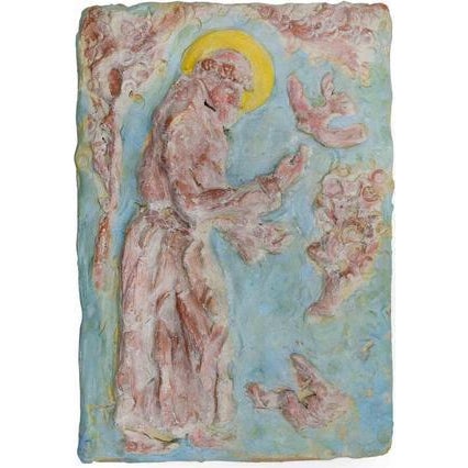 1960s Sirio Pellegrini, Saint Francis, 1960s, Terracotta For Sale - Image 5 of 5