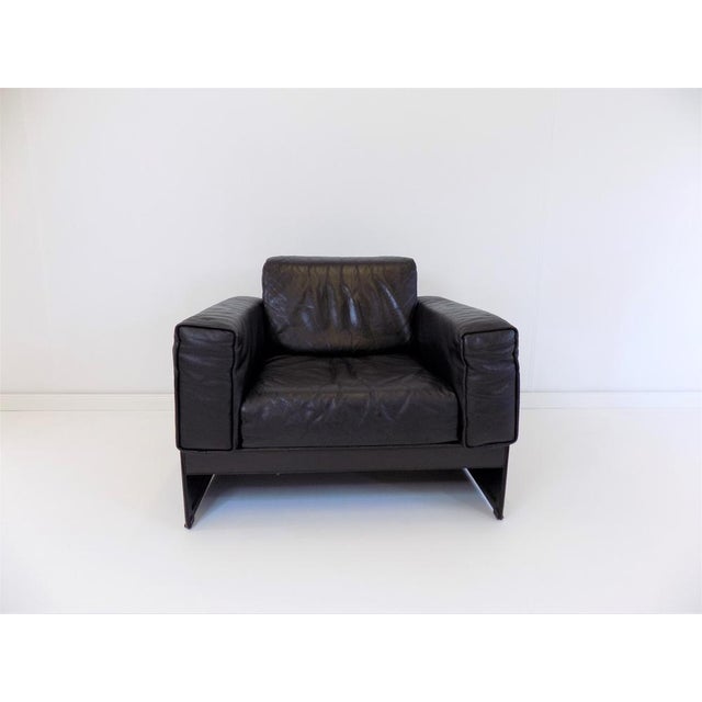 Korium KM 3/1 Armchair in Leather by Matteo Grassi for Tito Agnoli For Sale - Image 6 of 18