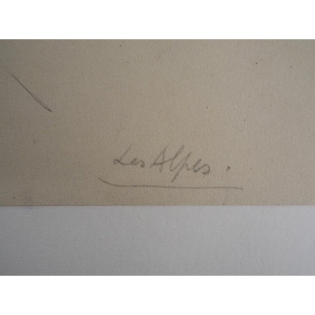 Modern Alberto Giacomett, The Alps, Lithograph For Sale - Image 3 of 5