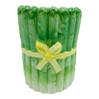 Vintage Ceramic Asparagus Vase For Sale