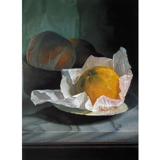 "Three Oranges" Limited Edition Archival Still Life Print by Master Realist Alex Gnidziejko For Sale