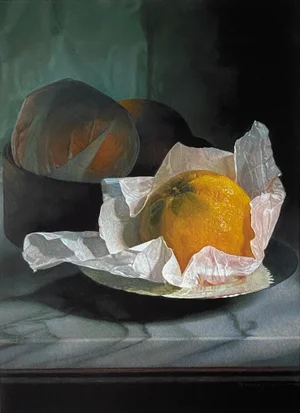 "Three Oranges" Limited Edition Archival Still Life Print by Master Realist Alex Gnidziejko
