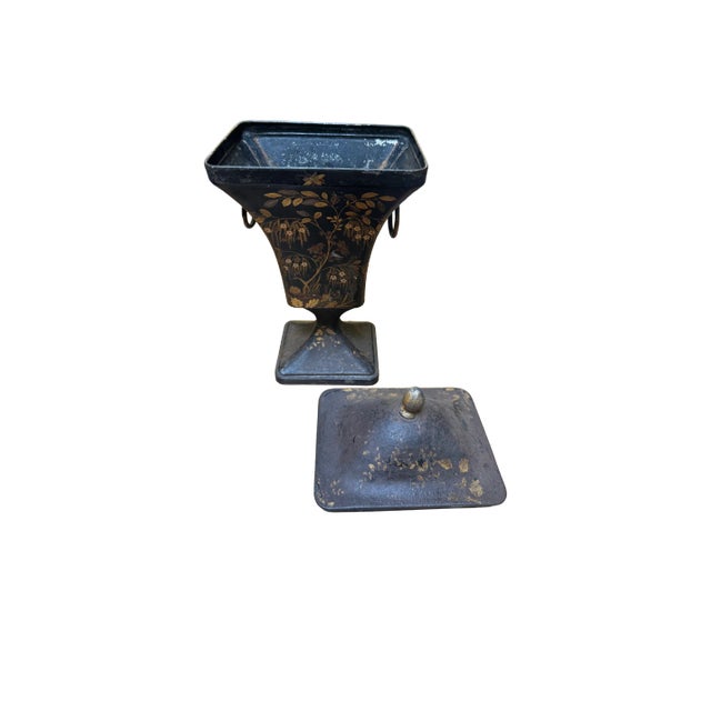19th Century Tole Urn For Sale In San Francisco - Image 6 of 12