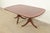 Brown Ethan Allen Georgian Banded Mahogany Double Pedestal Extension Dining Table, Newly Refinished For Sale - Image 8 of 15