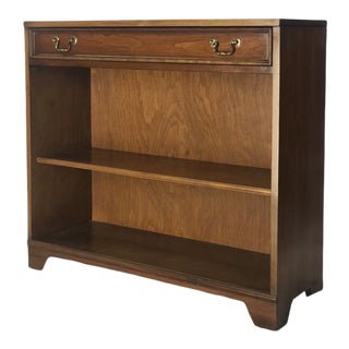 Early 1900s Mahogany Bookcase with Brass Pulls For Sale