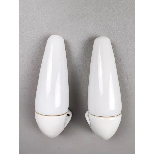 Porcelain Bathroom Wall Lights by Sigvard Bernadotte for Ifo, 1950s, Set of 2 For Sale - Image 11 of 14