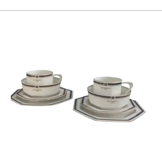 Ceramic Mid 20th Century Art Deco Givenchy Dinnerware Set - 8 PCS For Sale - Image 7 of 9