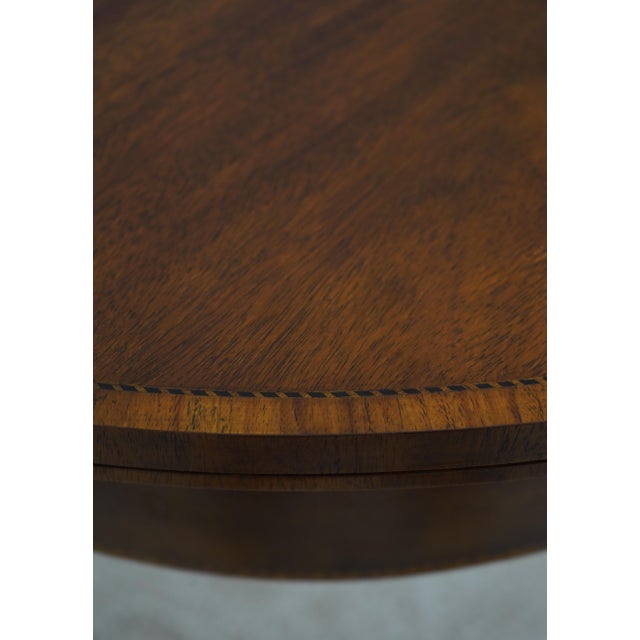 1980s Baker Woburn Abbey Inlaid Mahogany Games Table For Sale - Image 5 of 12