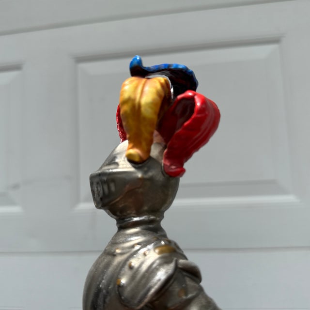 Medieval Knight in Shining Armor Porcelain Statue For Sale In Milwaukee - Image 6 of 8