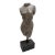 Sculptural Nude Torso Decor Accent on Wood Base For Sale