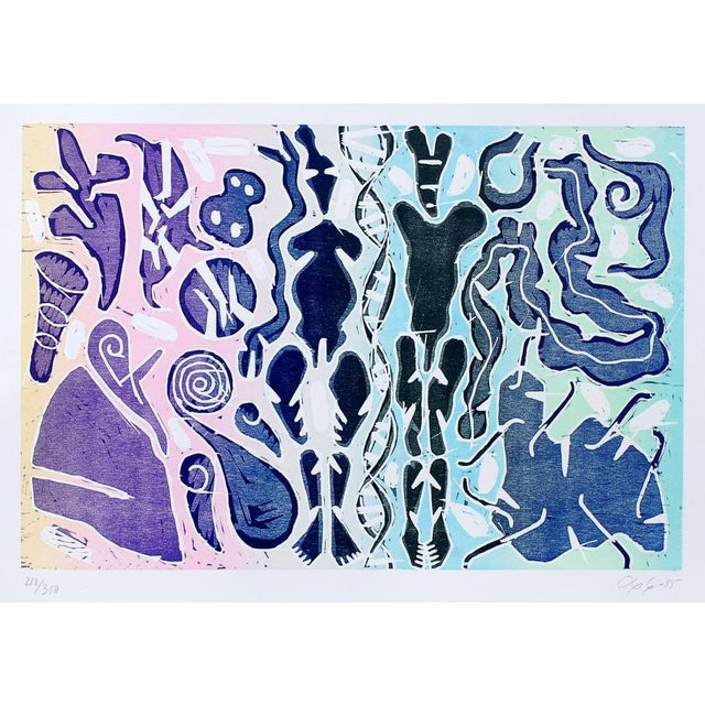 Bjørn Nørgaard Lithography “Orfeus and Eurydike”, Signed BN 95, 65x50, 212/350.